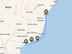 Mapa plavby