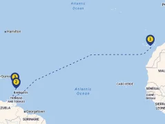 Mapa plavby