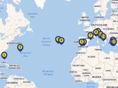 Mapa plavby
