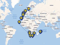 Mapa plavby
