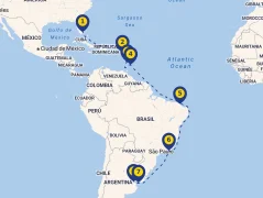 Mapa plavby