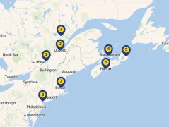 Mapa plavby