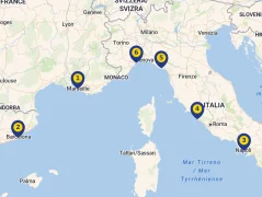 Mapa plavby
