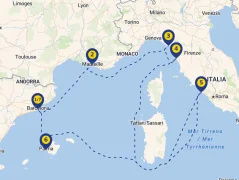 Mapa plavby