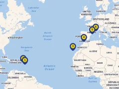 Mapa plavby