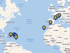 Mapa plavby